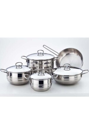 Beta 9 Piece Saucepan Set with Glass Lid 912745 - Falez