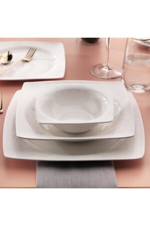 Beth Dinnerware Set-56 Pieces. -white-04 1S0402-01001-BYZ04 - Schafer