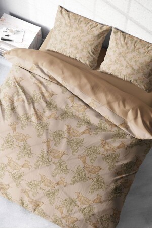 Bettbezug-Set, 100 % natürliche Baumwolle, Doppelbett, 3D-Digital-Vogel-Design, monohome8911HF - Monohome