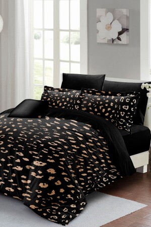 Bettbezug-Set für Doppelbett, eng gewebter Baumwollsatin, 3D-Spezialdesign, Tiermotiv (ohne Laken) PERLASERA25670 - PerlaSera