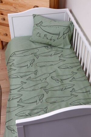 Bettwäsche-Set aus Leinen – Babygröße (100 x 150) ETNTB1STKT008 - Tuğba Kuğu