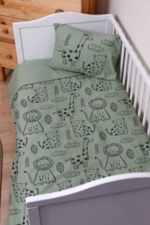 Bettwäsche-Set aus Leinen – Babygröße (100 x 150) ETNTB1STKT018 - Tuğba Kuğu