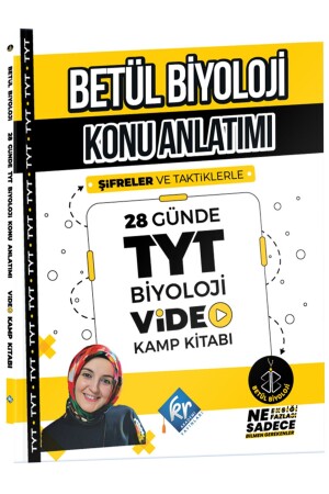 Betül Biyoloji Konu Anlatımı 28 Günde TYT Biyoloji Video Kamp Kitabı 9786256374300 - KR Akademi Yayınları
