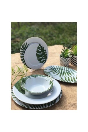 Beyaz Botanik 32 Parça Yemek Takımı 04POR032986 - Porland