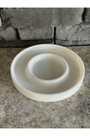 Beyaz Doğal Mermer El Yapımı - Sunumluk Pln010008 - Polen Stone