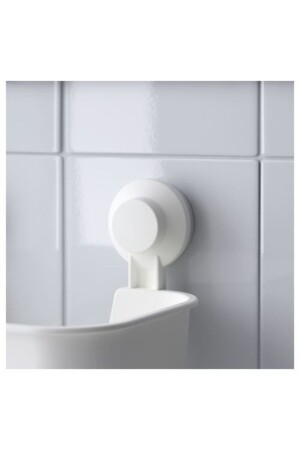 Beyaz Duş Sepeti Kare Meridyendukkan Banyo Raf Vantuzlu Sepet Beyaz sepet - IKEA
