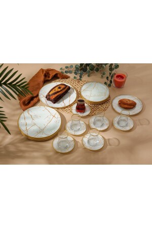 Beyaz Mermer 24 Prç Set Beyaz mermer 24 prç set - Genel Markalar