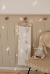 Beyaz Ördek Müslin Örtü (ÖZEL DOKU) BEK126670 - BABYBEK