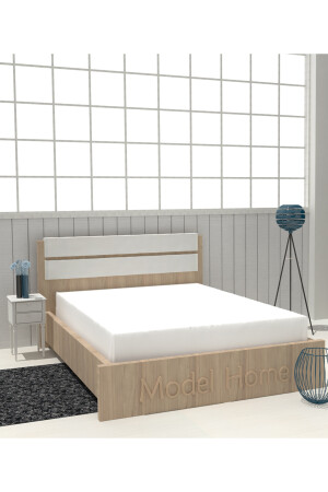 Weißes Einzel-/Doppel-Elastiklaken aus 100 % gekämmtem Baumwollstoff (7 VERSCHIEDENE GRÖSSEN) MHT-ÇRSF-3 - MODELHOME