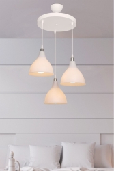 Beyaz Sarkıt Avize Yatak Odası Salon Mutfak Koridor Lamba avize3 - AG LightDesign