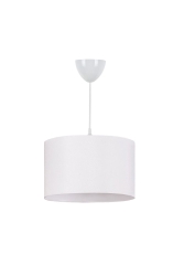 Beyaz Sarkıt Kumaş Avize Çap 30 Cm Tekli Lamba 6143 - Modamonline