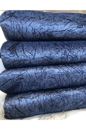 Bezug für Sofa, Sofa, Bett, Indigo-Vene-Muster, rutschfeste Unterseite, Schwammoberseite, Samtstoff - Favoriteks