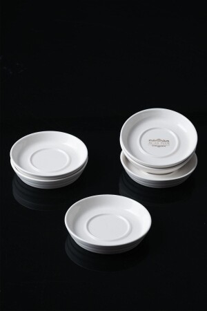 Bianco Perla 6 Lı Yuvarlak Beyaz Porselen Çay Tabağı - 11 Cm 0399 P21789S9270 - ACAR