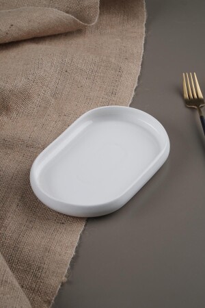 MNZ-Bianco Perla Porcelain Boat Plate - 20 سم SCT-21-0229/36 - ACAR