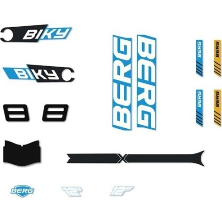 Biky - Sticker set Cross Blue Handbrake - BERG