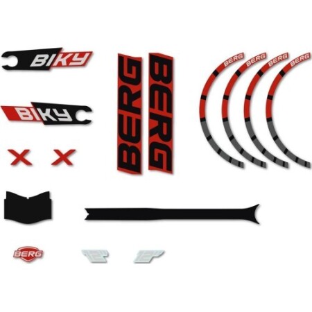 Biky - Sticker set Cross Red - BERG