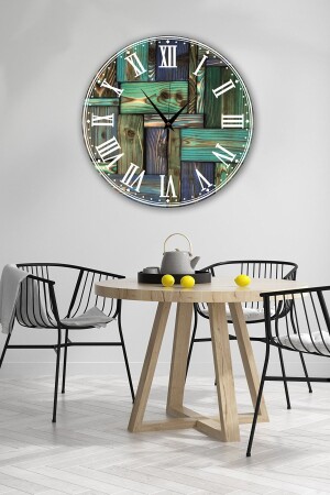 Bilge Retro Tasarımlı Duvar Saati 40x40cm BLGSAAT0091 - Bilge Lazer