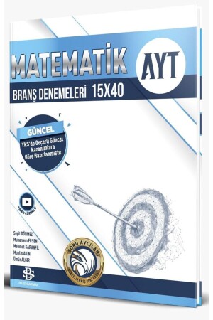 Bilgi Sarmal Publications AYT Mathematics 15 x 40 Branch Trials 2024 - Bilgi Sarmal Yayınları