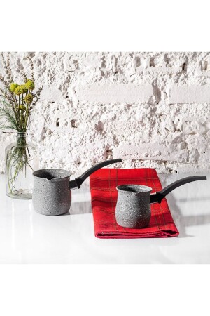 Bio Granit Dark Silver Cezve Seti 153.03.08.0054 - Karaca