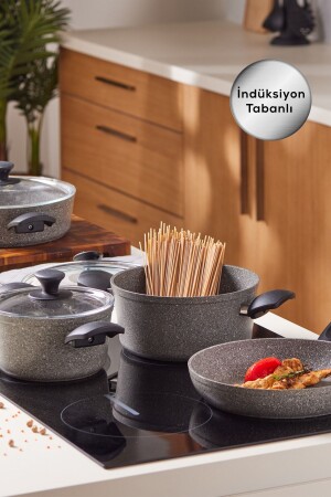 Biogranit Gray New 7 Piece Cookware Set 153. 03. 08. 1152 - Karaca