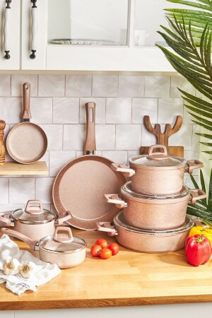 Biogranit Rosegold 12-teiliges Kochgeschirr-Set 153. 03. 08. 1157 - Karaca