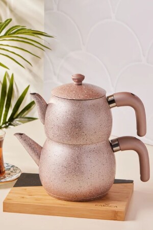 Biogranit Steel Plus Midi Teapot Set Bakelite Handle Rose 153. 03. 08. 1605 - Karaca