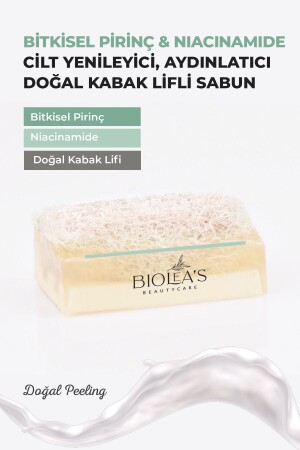 Biolea's Doğak Pumpkin Fiber Herbal Rice & Niacinamide Soap 110 gr - Biolea's Skincare