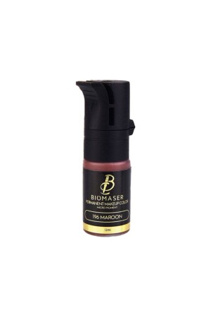 Bıomaser 196 Maroon Permanent Make-up-Unterstützungsfarbe - Biomaser