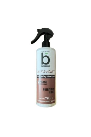 BİORGANİC Milk&honey 2 Fazlı Kırılma Karşıtı Saç Bakım Kremi -Fön Suyu 400ml-GEM-D6S11FD6-9D63 - Biorganic