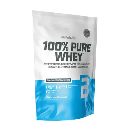 BioTechUSA 100% Pure Whey (1000 g, Black Biscuit) - BioTechUSA