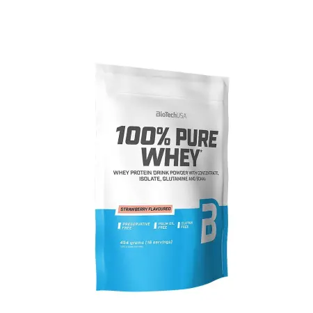 BioTechUSA 100% Pure Whey (454 g, Strawberry) - BioTechUSA