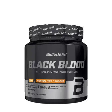 BioTechUSA Black Blood NOX+ (330 g, Tropical Fruit) - BioTechUSA