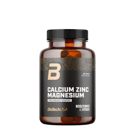 BioTechUSA Calcium Zinc Magnesium from Organic Sources (90 Tablets) - BioTechUSA