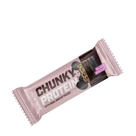 BioTechUSA Chunky Protein Bar (50 g, Black Biscuit) - BioTechUSA