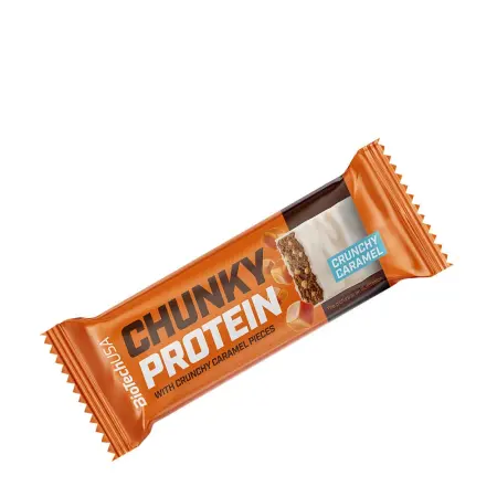 BioTechUSA Chunky Protein Bar (50 g, Crunchy Caramel) - BioTechUSA