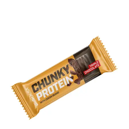 BioTechUSA Chunky Protein Bar (50 g, Triple Chocolate) - BioTechUSA