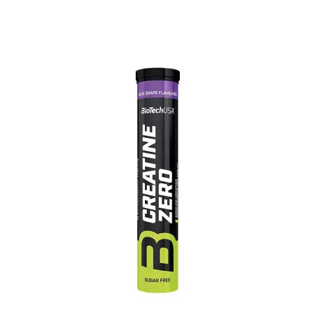 BioTechUSA Creatine Zero Effervescent Tablet (18 Effervescent Tablets, Blue Grape) - BioTechUSA
