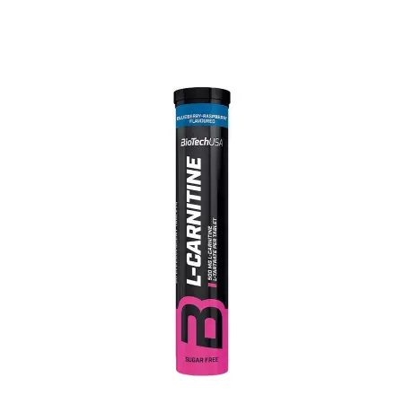 BioTechUSA L-Carnitine Effervescent tablets (20 Effervescent Tablets, Blueberry Raspberry) - BioTechUSA