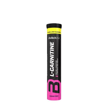 BioTechUSA L-Carnitine Effervescent tablets (20 Effervescent Tablets, Lemon Lime) - BioTechUSA