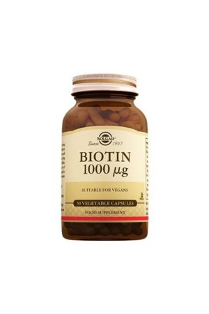 Biotin 1000 Mcg 50 Capsules - Solgar