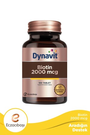 Biotin 2000 Mcg 100 Tablets 13577 - Dynavit