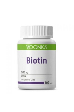 Biotin 2500 Mcg 102 Tablets 8680807008496 - Voonka