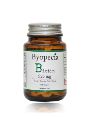 Biotin 2.5mg 60 Tablet (saç Dökülmesi- Ve Tırnaklar Için) - Byopecia