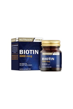 Biotin 5000 Mcg 30 Tablets - Nutraxin