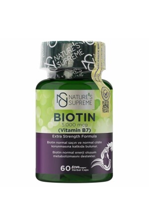 Biotin 5000 Mcg 60 Kapsül - Natures Supreme
