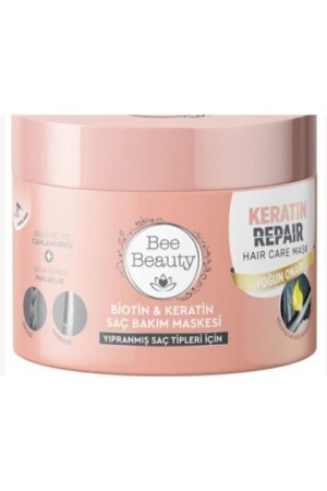 Biotin & Keratin Hair Care Mask 300 Ml - Bee Beauty