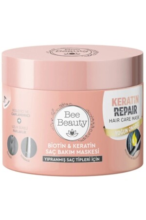 Biotin Keratin Hair Care Mask 300 ml - Bee Beauty