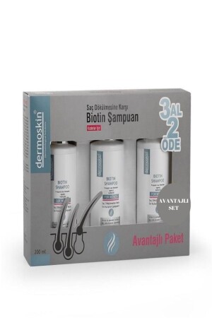 Biotin Shampoo Kofre Women 3x200ml - Dermoskin