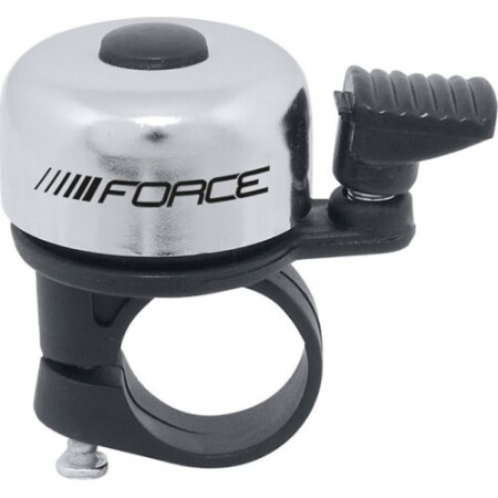 Bisiklet zili FORCE Mini, 22,2 mm, gümüş kaplama - Force
