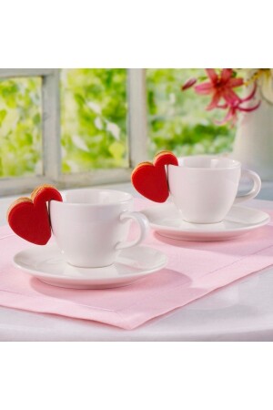 Bistro 4 Piece Tea Cup Set for 2 Persons - Güral Porselen